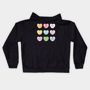 Funny Teacher Valentines Day Conversation Heart School Kids Hoodie